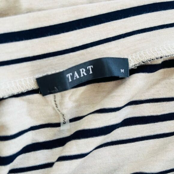 TART striped jersey pull on pencil skirt size M. - Picture 3 of 3